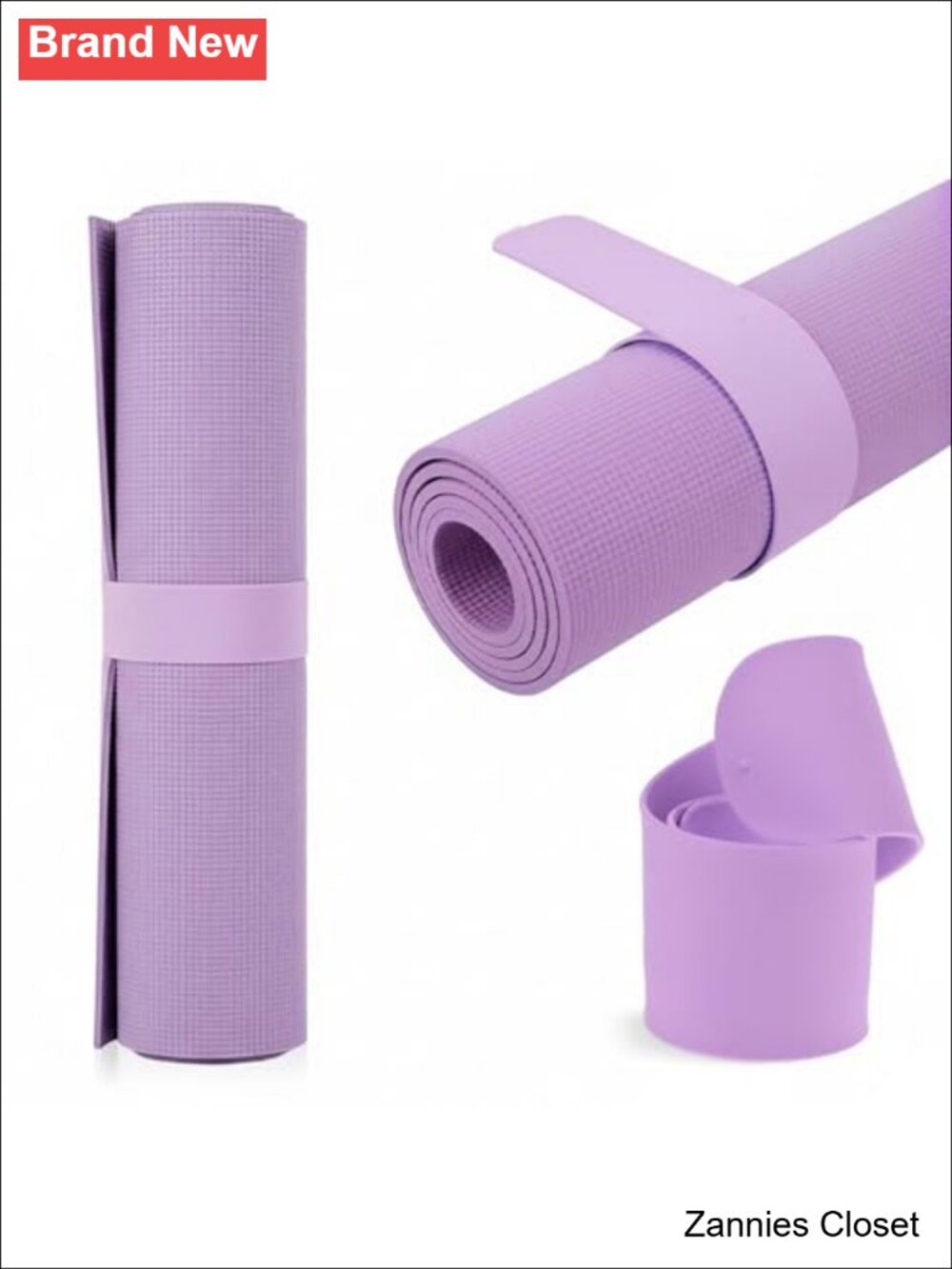 ✨Silicone Yoga Mat Strap Snap Band - Keep Mat Tightly Rolled - One Snap Buckle